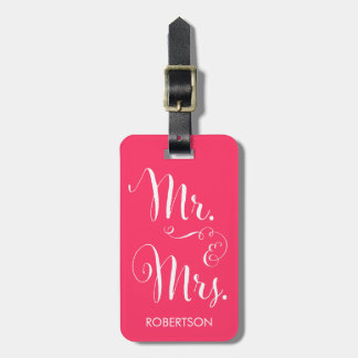 Extravaganter Herr u. Frau Luggage Tag - heißes Gepäckanhänger