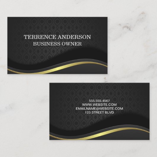 Extravaganter Hintergrund Visitenkarte (Vorne/Hinten)