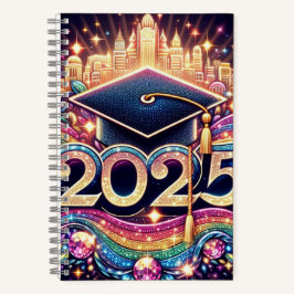 Extravaganter Hochschulabschluss 2025 Notizblock