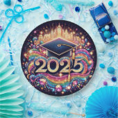 Extravaganter Hochschulabschluss 2025 Pappteller (Party)