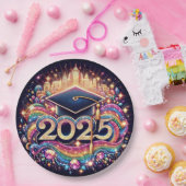 Extravaganter Hochschulabschluss 2025 Pappteller (Party)