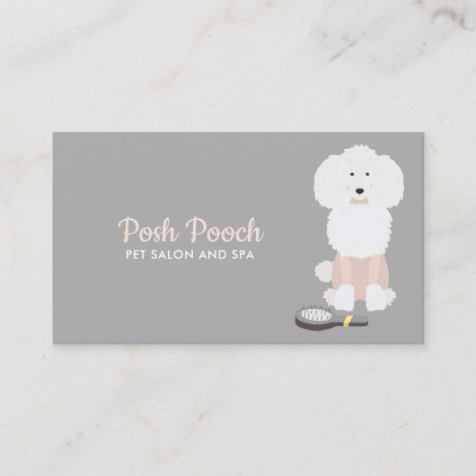 Extravaganter Hundebau Visitenkarte (Vorderseite)