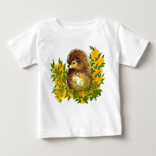 Extravaganter Igel Wasserfarbene Säugling T - Shir Baby T-shirt (Vorderseite)