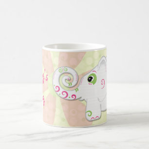 Extravaganter indischer Stil Elephant personalisie Kaffeetasse