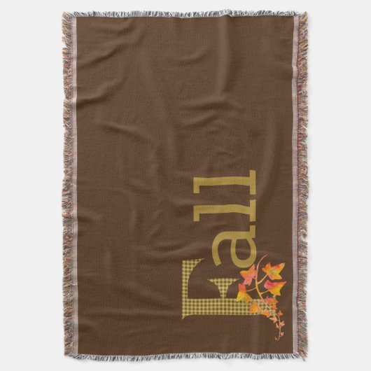 Extravaganter Karierter Fall Word Art Decke (Vorderseite Vertikal)