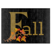 Extravaganter Karierter Fall Word Art Schneidebrett (Vorderseite)