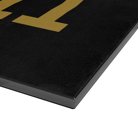 Extravaganter Karierter Fall Word Art Schneidebrett (Ecke)