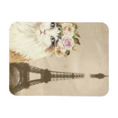 Extravaganter Katzen- und Eiffelturm Magnet (Horizontal)