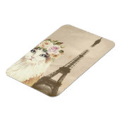 Extravaganter Katzen- und Eiffelturm Magnet (Linke Seite)