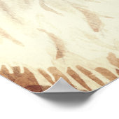 Extravaganter Katzen- und Eiffelturm Poster (Ecke)