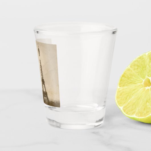 Extravaganter Katzen- und Eiffelturm Schnapsglas (Rechts)