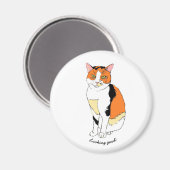 Extravaganter Katzenmagnet Magnet (Vorderseite/Rückseite)