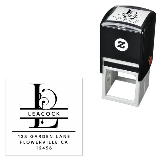 Extravaganter Kopfbrief - L - Rücksendeadresse Mon Permastempel (Beispiel)