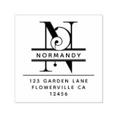 Extravaganter Kopfbrief - N - Rücksendeadresse Mon Permastempel (Design)