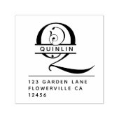 Extravaganter Kopfbrief - Q - Rücksendeadresse Mon Permastempel (Design)