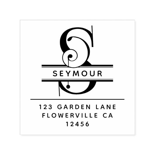 Extravaganter Kopfbrief - S - Rücksendeadresse Mon Permastempel (Design)