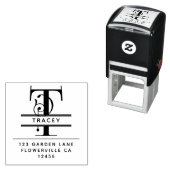 Extravaganter Kopfbrief - T - Rücksendeadresse Mon Permastempel (Beispiel)