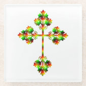 EXTRAVAGANTER KROSS GLASUNTERSETZER (Vorderseite)