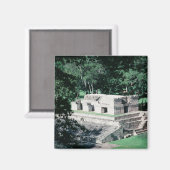 Extravaganter Kühlschrank Mayan Ruins Square Magnet (Vorderseite/Rückseite)