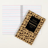 Extravaganter Leopard Spiralfolienplaner Notizblock (Innen)