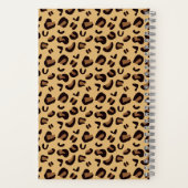 Extravaganter Leopard Spiralfolienplaner Notizblock (Rückseite)