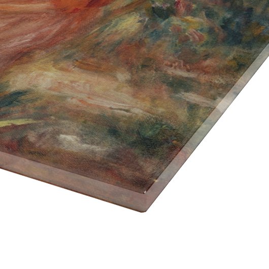 Extravaganter Llama- und Renoir-Bauernhof Schneidebrett (Ecke)