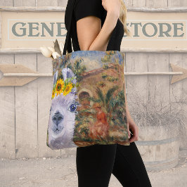 Extravaganter Llama- und Renoir-Bauernhof Tasche