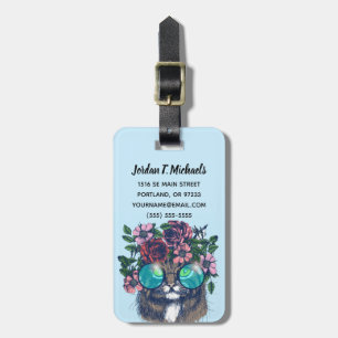 Extravaganter Maine-Waschbär   addieren Ihren Gepäckanhänger