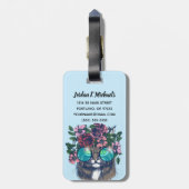 Extravaganter Maine-Waschbär | addieren Ihren Gepäckanhänger (Rückseite vertikal)