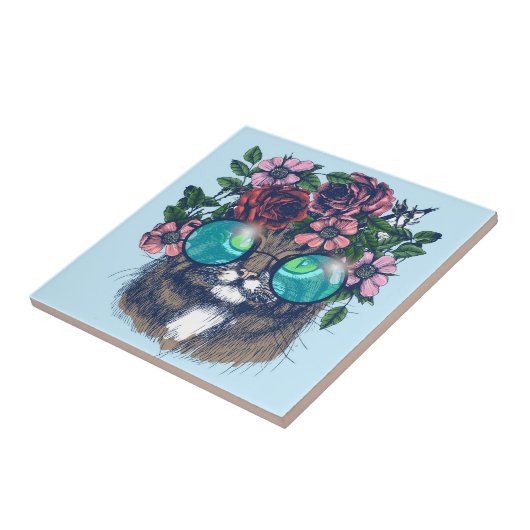 Extravaganter Maine-Waschbär Fliese (Seite)