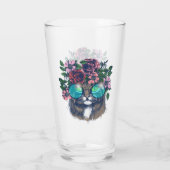 Extravaganter Maine-Waschbär Glas (Rückseite)