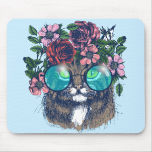 Extravaganter Maine-Waschbär Mousepad