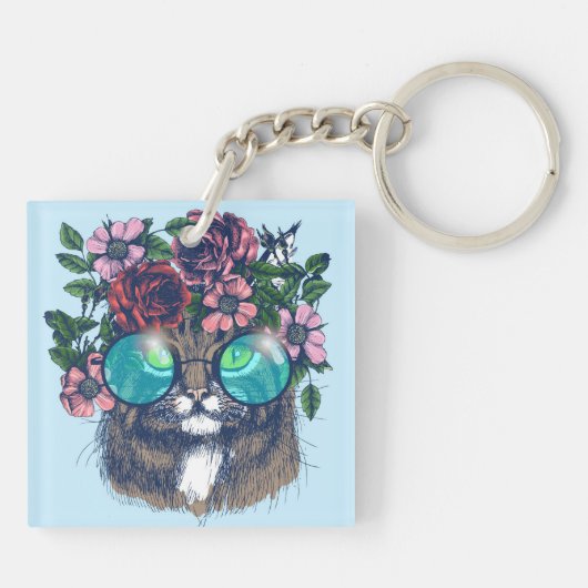 Extravaganter Maine-Waschbär Schlüsselanhänger (Rückseite)