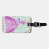 Extravaganter Marie Antoinette Gepäckanhänger (Vorderseite horizontal)