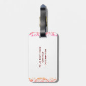 Extravaganter Marie Antoinette Gepäckanhänger (Rückseite vertikal)