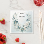 Extravaganter Metallglam Shiny High End Silver Wed Serviette (Beispiel)