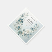 Extravaganter Metallglam Shiny High End Silver Wed Serviette (Ecke)