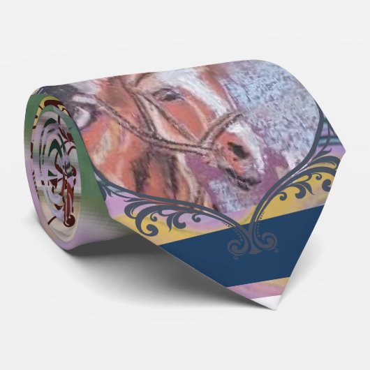 Extravaganter Mohnmarmor Krawatte (Gerollt)