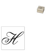 Extravaganter Monogramm Buchstaben H Bearbeiten De Gummistempel (Stempel)