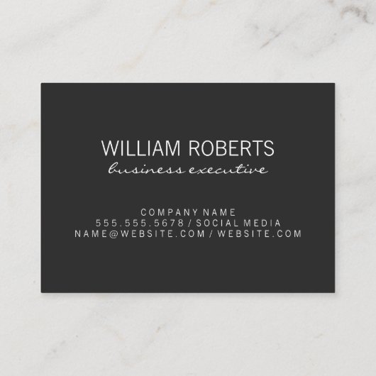 Extravaganter monogramm Button Streifen Visitenkarte (Rückseite)