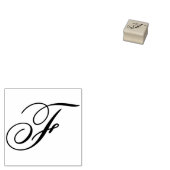 Extravaganter Monogramm-Letter F Bearbeiten-Design Gummistempel (Stempel)