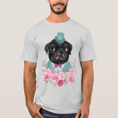 Extravaganter Mops T-Shirt (Vorderseite)