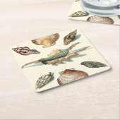 Extravaganter Muschel-Strand Rechteckiger Pappuntersetzer (angewinkelt)