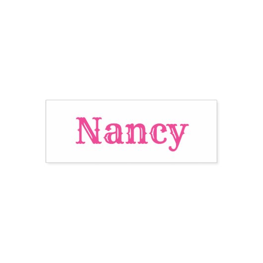 Extravaganter Personalisierter Serientext von Nanc Permastempel (Design)