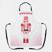Extravaganter Pink Nutcracker & Weihnachts-Kochher Schürze (Vorderseite)