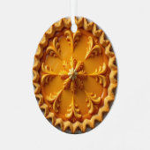 Extravaganter Pumpkin Pie Personalisiert Weihnacht Ornament Aus Metall (Vorderseite links)