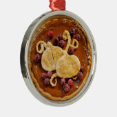 Extravaganter Pumpkin Pie Weihnachten Ornament Aus Metall (Rechts)