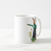 EXTRAVAGANTER RABBIT-BAUER KAFFEETASSE (VorderseiteRechts)