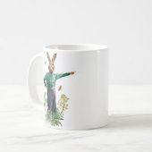 EXTRAVAGANTER RABBIT-BAUER KAFFEETASSE (Vorderseite Links)