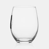 Extravaganter Rahmen für klassische Monogramme Weinglas Ohne Stiel (Links)